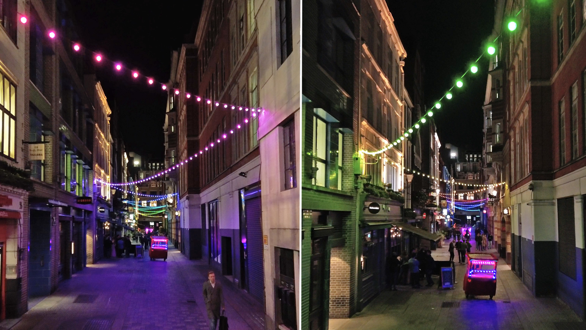 Carnaby festoon canopy &mdash; addressable RGBW colour