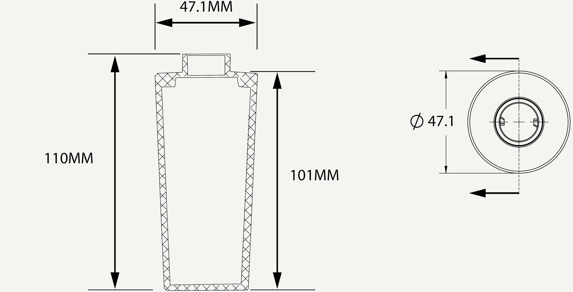 MaxiLANTERN dimensions